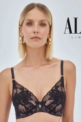 Boudoir - Alles - biustonosz push-up TPU - czerń