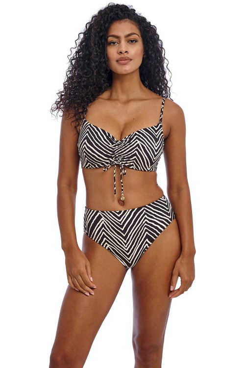 Fiji Falls - Freya Swim - wysokie figi kąpielowe AS206878 - black