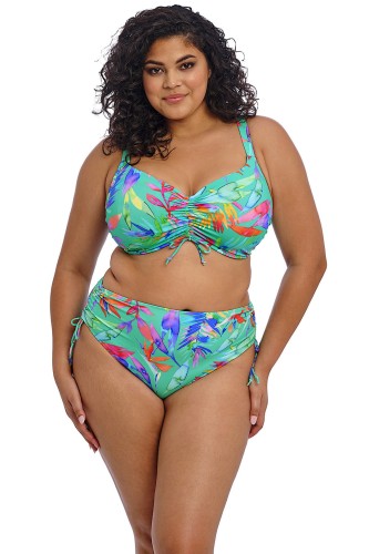 Toyama Tides - Elomi Swim - marszczone figi kąpielowe ES802273 - jade