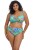 Toyama Tides - Elomi Swim - marszczone figi kąpielowe ES802273 - jade