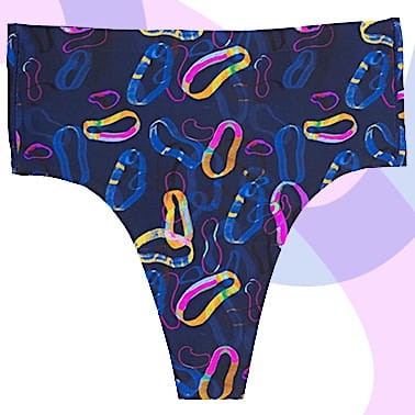 Astral String Maxi - Paloma Pink - stringi z wysokim stanem