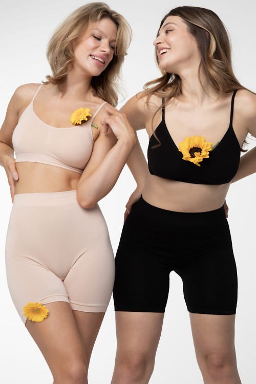 Bamboo Bermuda - Julimex - bermudy bambusowe - beż