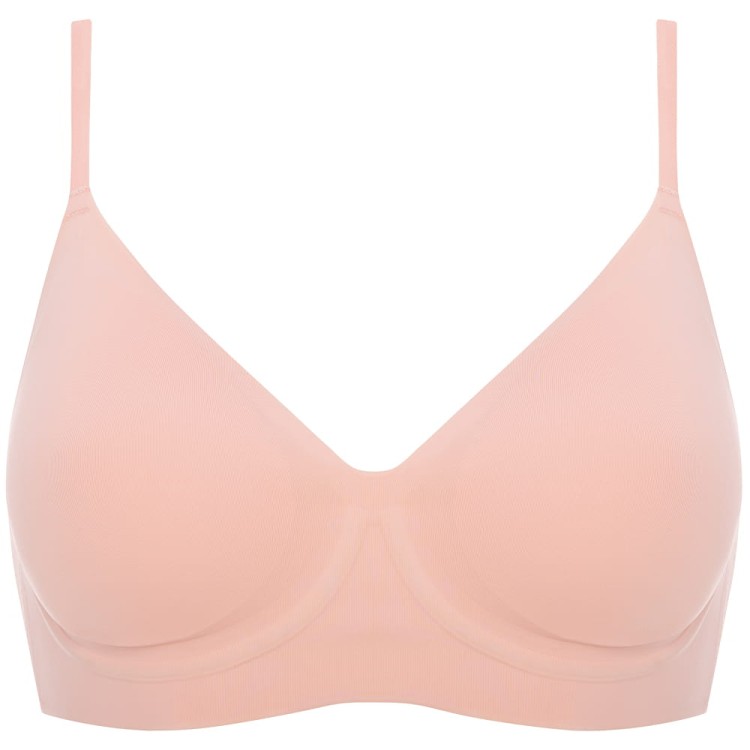 Simple - Julimex - biustonosz t-shirt - różowy