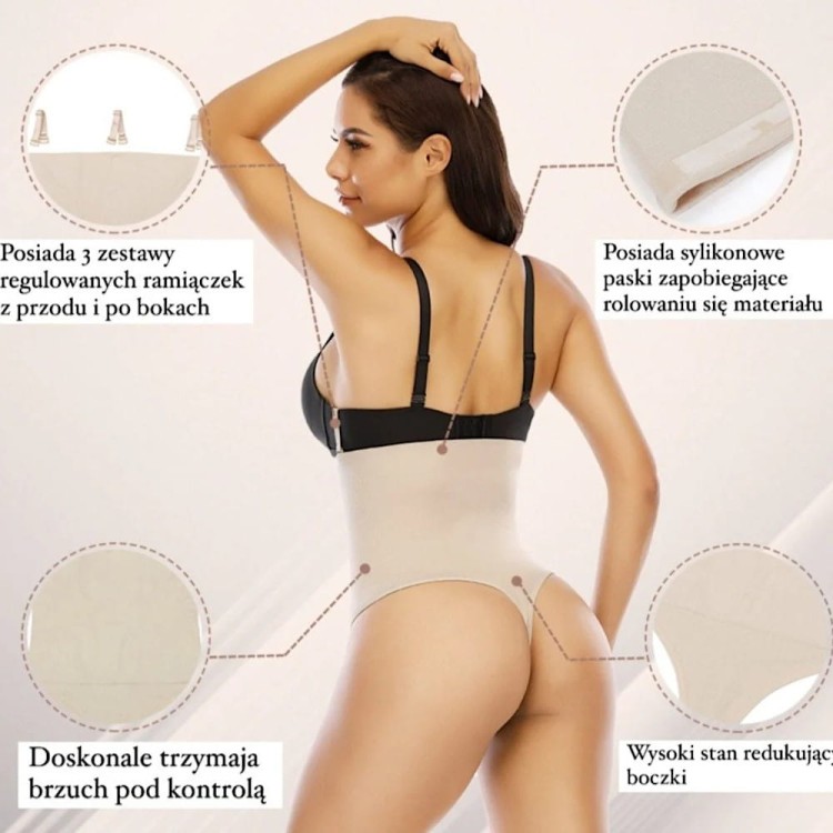 Comfortline - Just Beck - wysokie stringi wyszczuplające
