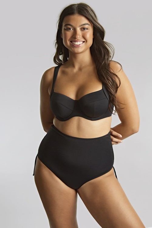Signature - Panache Swim - marszczone figi kąpielowe SW2049 - black