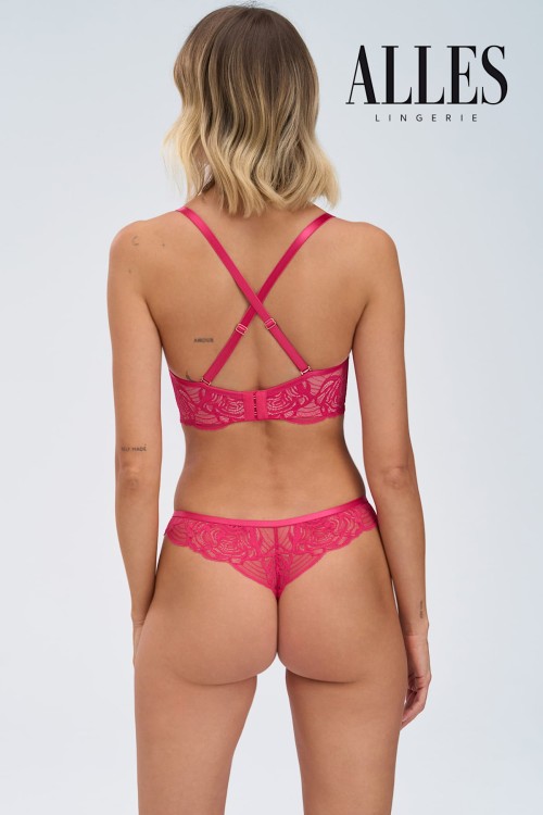 Euphoric - Alles - biustonosz super push-up SPU - amarant