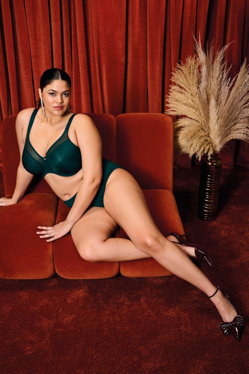 Smooth - Elomi - wysokie figi 4565 - deep emerald