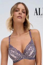 Baroque Ultra - Alles - biustonosz push-up TPU - fiolet