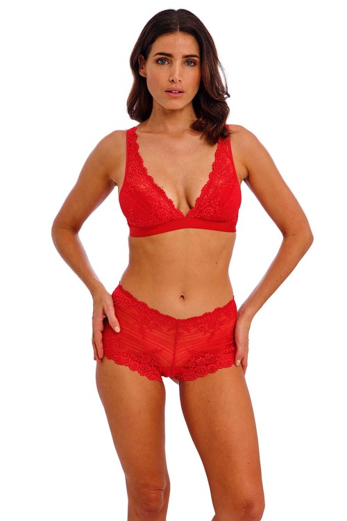 Embrace Lace - Wacoal - braletka WA852191 - equestrian red