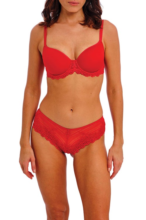Embrace Lace - Wacoal - figi tanga WA848191 - equestrian red
