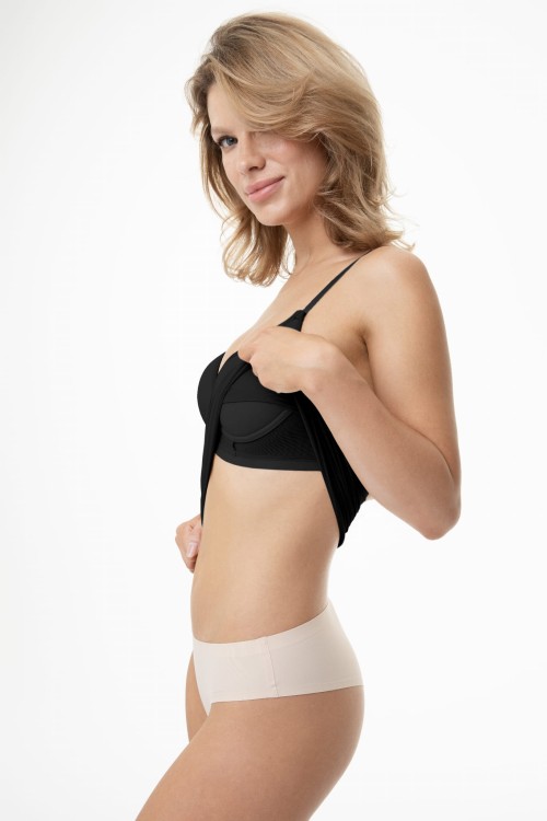 Simple Cami - Julimex - koszulka z biustonoszem - czerń