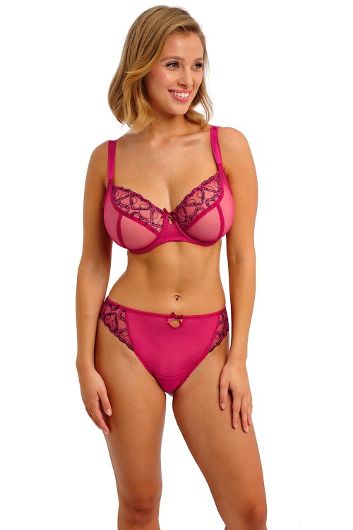 Laurine - Freya - biustonosz plunge AA403702 - raspberry