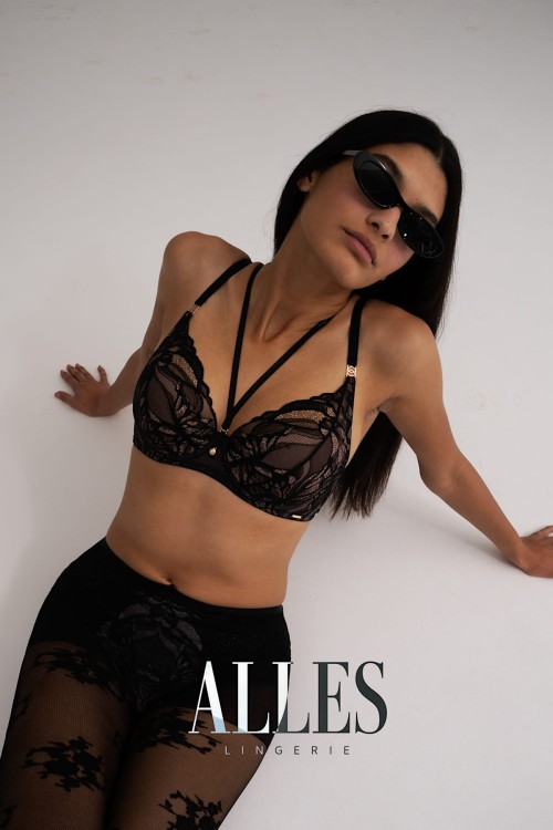 The Icon - Alles - biustonosz push-up TPU - czerń