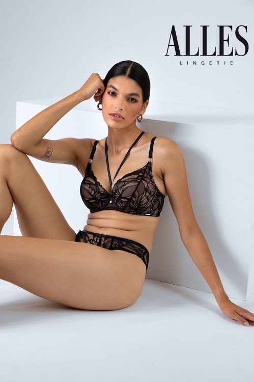 The Icon - Alles - biustonosz push-up TPU - czerń