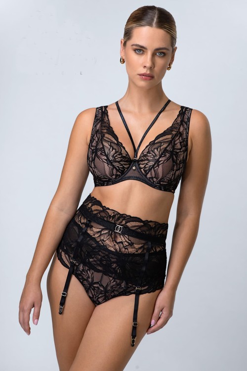 The Icon - Alles - biustonosz braletka MBR - czerń