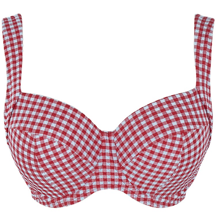 Gingham - Panache Swim - biustonosz kąpielowy Olivia SW1722 - red gingham