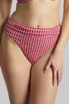 Gingham - Panache Swim - figi kąpielowe midi SW1729 - red gingham