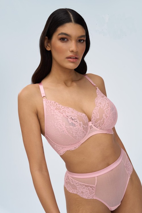 Powder Whisper - Alles - biustonosz miękki MPL - róż