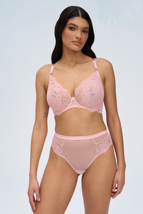 Powder Whisper - Alles - biustonosz miękki MPL - róż