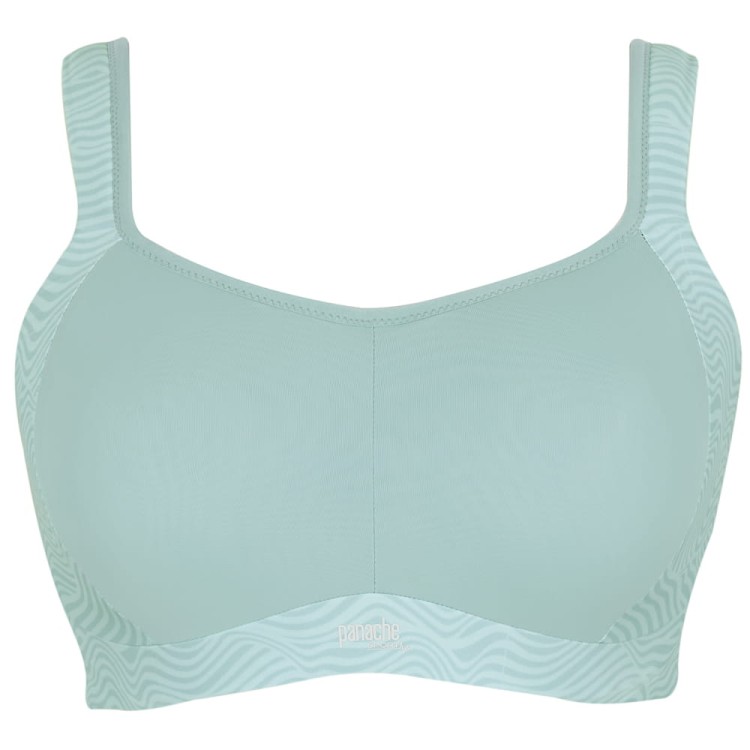 Power Sports Bra - Panache Sport - biustonosz 5021M - aqua haze/wave print