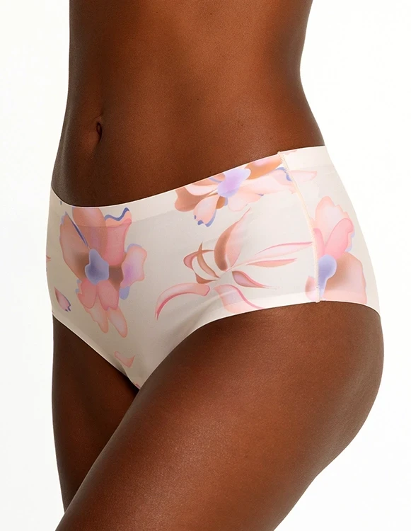 Floral Brazilian Maxi - Paloma Pink - wysokie figi brazylijskie