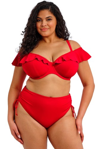 Plain Sailing - Elomi Swim - marszczone figi kąpielowe ES7287 - lava