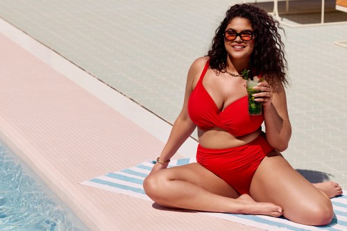 Plain Sailing - Elomi Swim - wysokie figi kąpielowe ES7286 - lava