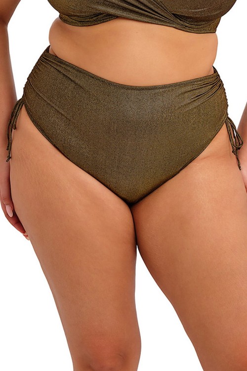 Sunset Shimmer - Elomi Swim - marszczone figi kąpielowe ES803273 - gold rush