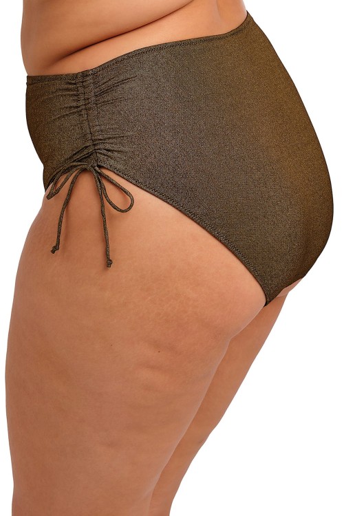 Sunset Shimmer - Elomi Swim - marszczone figi kąpielowe ES803273 - gold rush