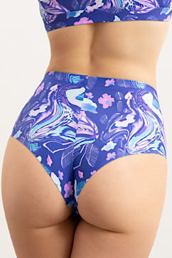 Abstract Brazilian Maxi - Paloma Pink - wysokie figi brazylijskie