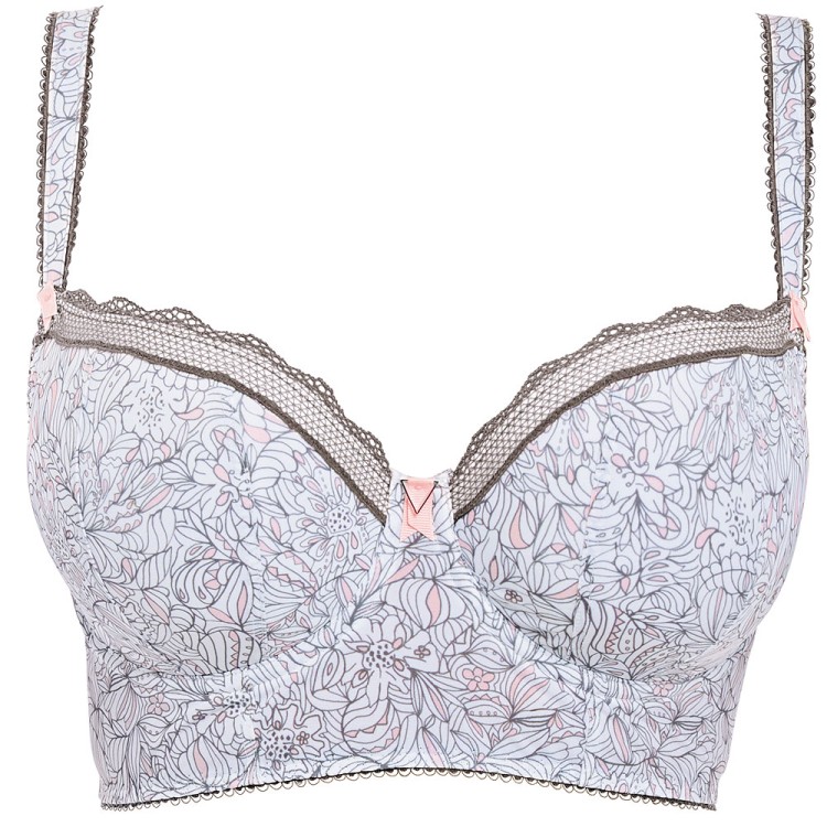 Urban echo - Freya - biustonosz longline AA1954 - szary