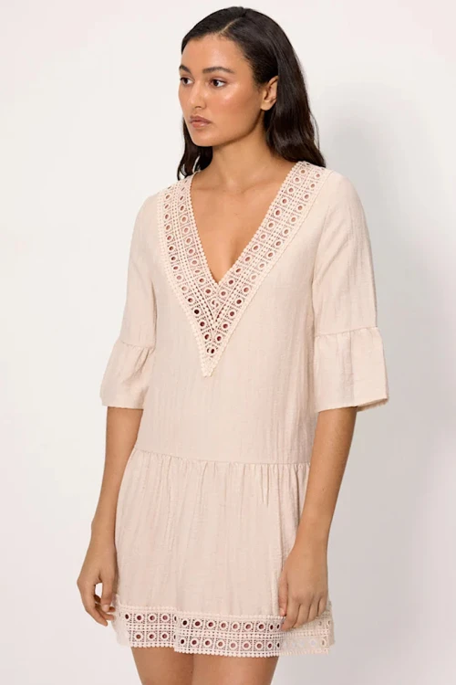 Caleta - Ysabel Mora - sukienka plażowa 86286 - sand brown