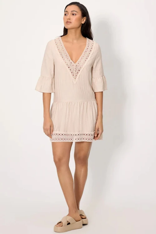 Caleta - Ysabel Mora - sukienka plażowa 86286 - sand brown