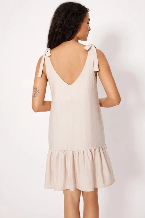 Caleta - Ysabel Mora - krótka sukienka plażowa 86273 - sand brown