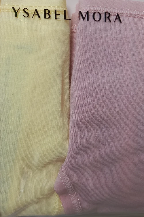 Algodón 19426 - Ysabel Mora - stringi 2-pack - pale yellow/pale rose