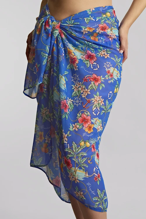 Paradiso - Panache Swim - sarong Aimee SW1728A - paradiso print