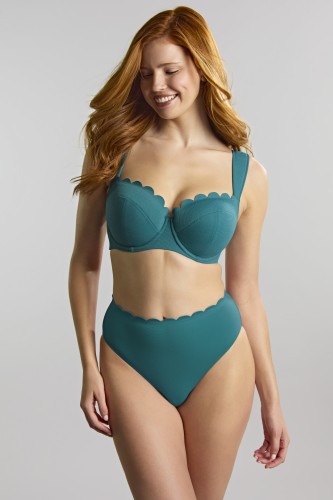 Spirit - Panache Swim - wysokie figi kąpielowe SW1825 - teal blue