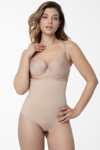 Stringi wysoka talia - Julimex - stringi modelujące 275 - beż