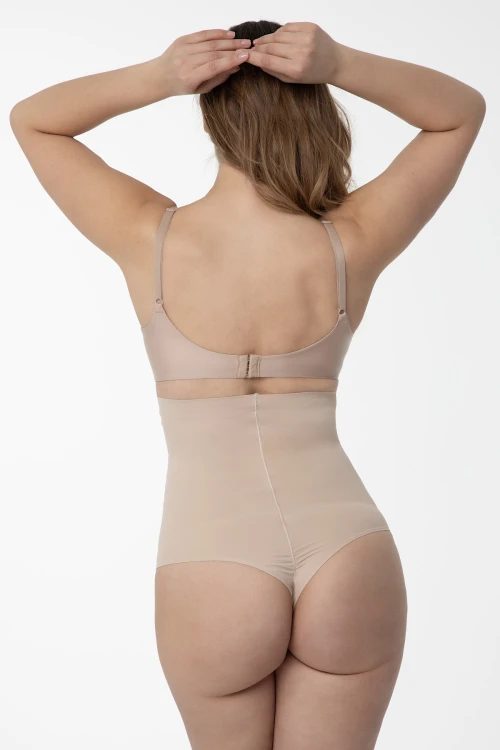 Stringi wysoka talia - Julimex - stringi modelujące 275 - beż
