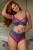 Clara - Panache - wysokie figi 7258 - teal magenta