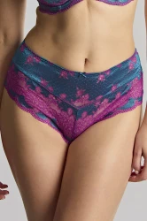 Clara - Panache - wysokie figi 7258 - teal magenta