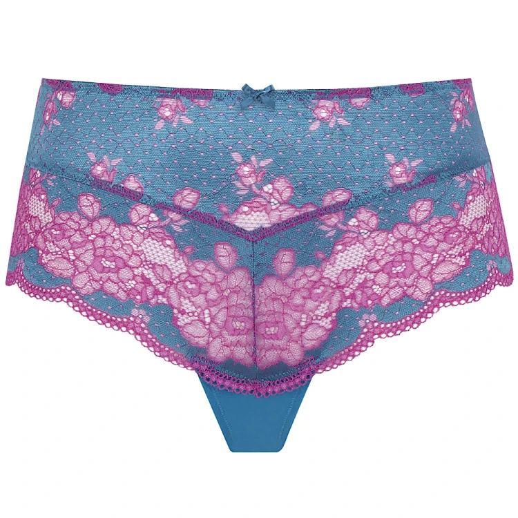 Clara - Panache - wysokie figi 7258 - teal magenta
