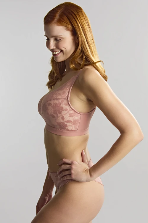 Amour - Panache - biustonosz bez fiszbin 11145 - rose pink