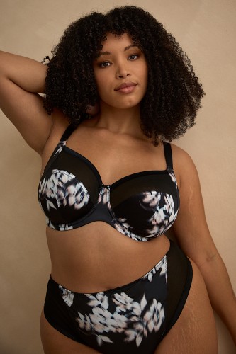 Bliss - Sculptresse - biustonosz 10685B - black floral