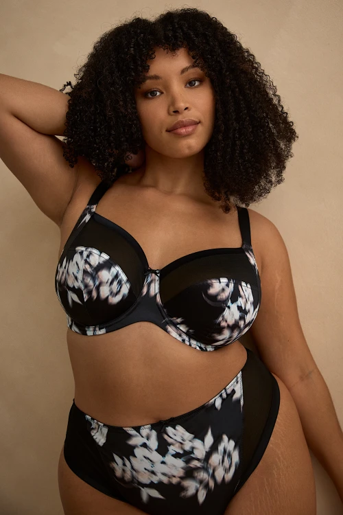 Bliss - Sculptresse - biustonosz 10685B - black floral