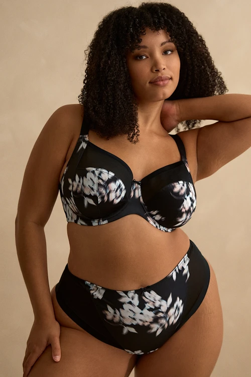 Bliss - Sculptresse - biustonosz 10685B - black floral