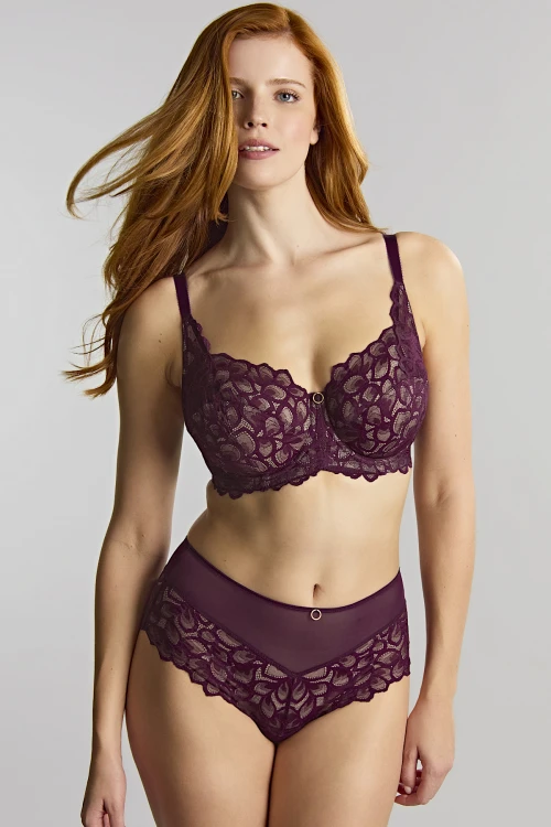 Allure - Panache - wysokie figi 10764 - plum