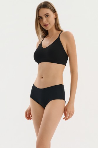 Cotton Mood Maxi - Julimex - wysokie figi - czerń