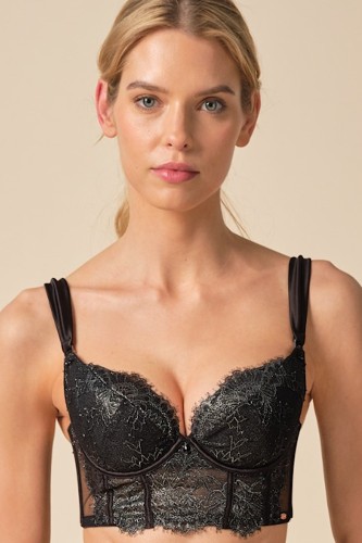 VIP Intrigue - Gossard - biustonosz longline 21801 - black