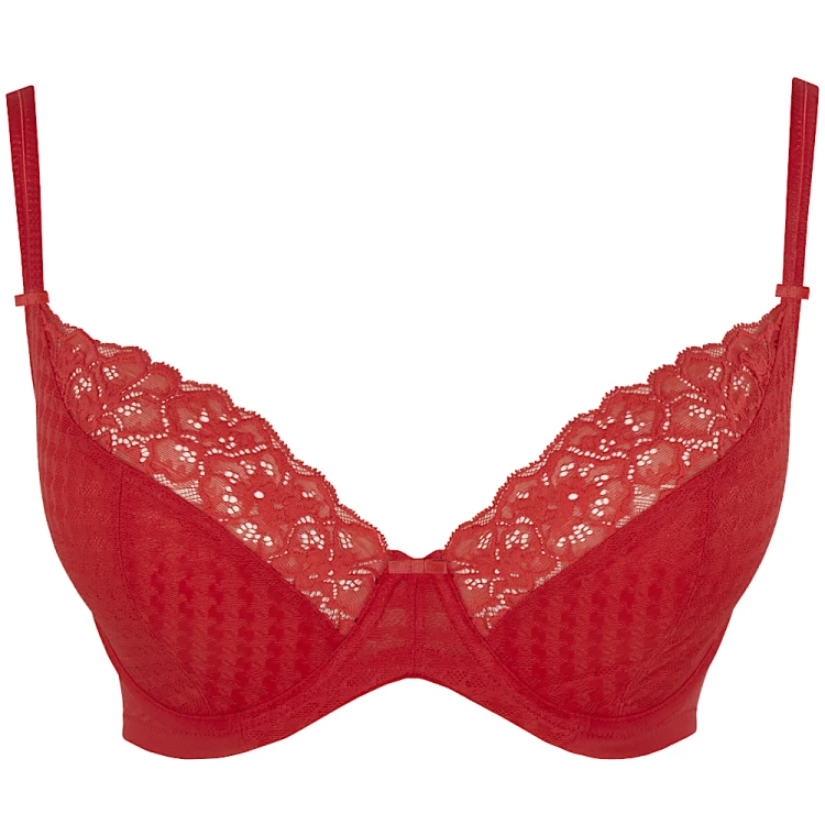 Envy - Panache - biustonosz plunge 7286 - poppy red